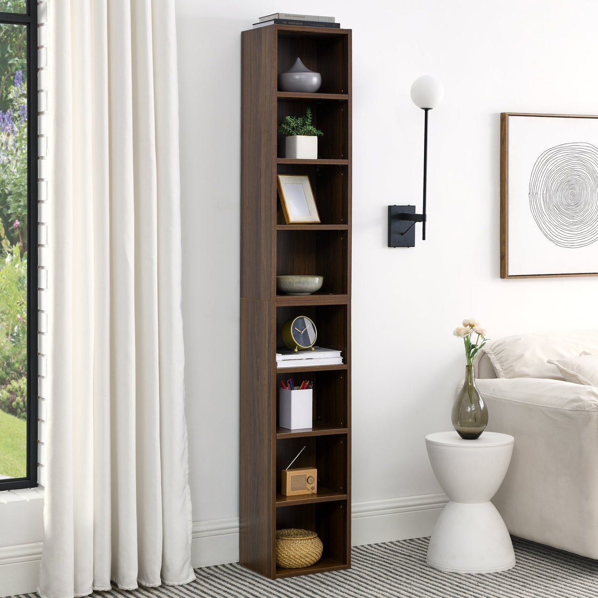 8-Tier Media Tower Rack