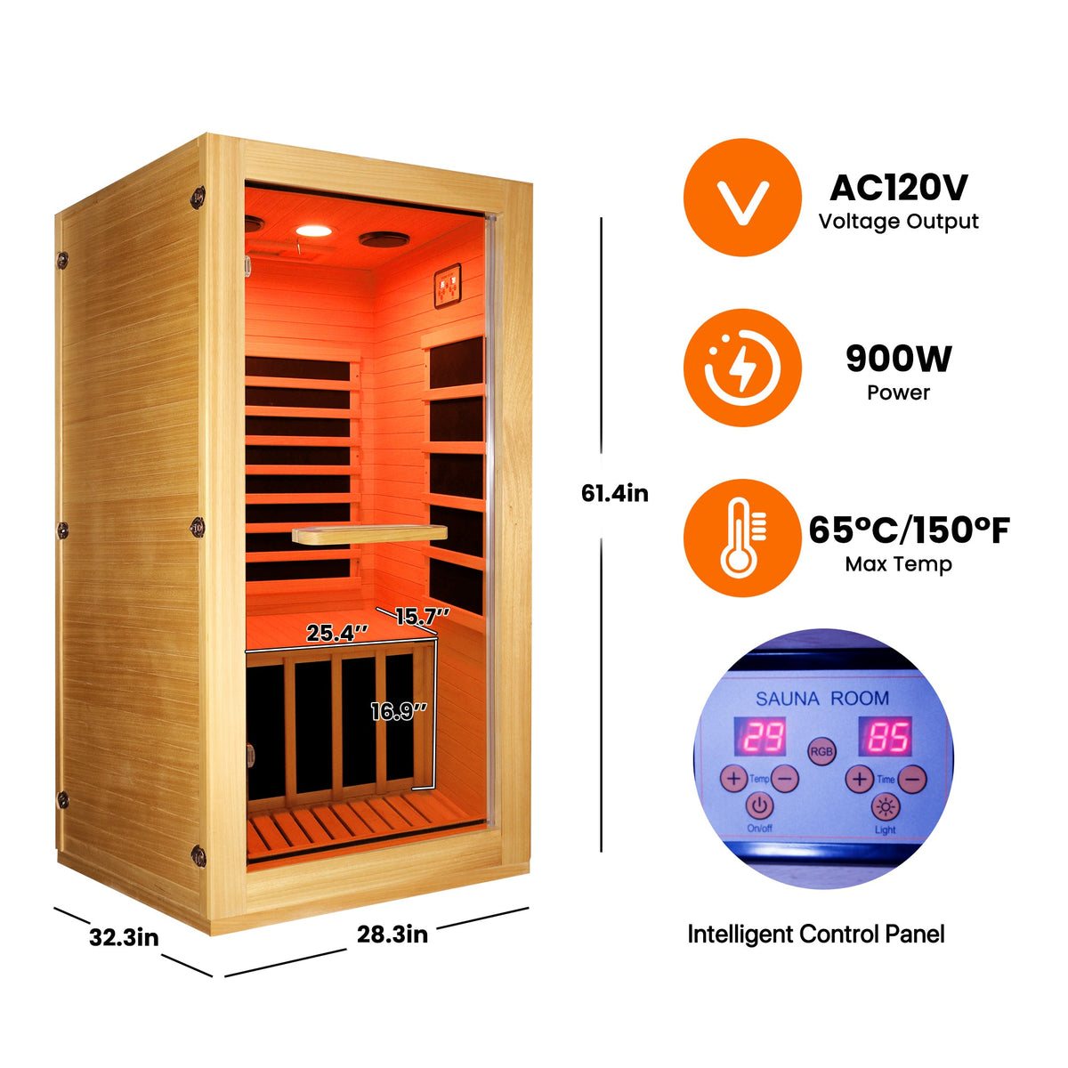 Infrared Sauna Room - Single Room