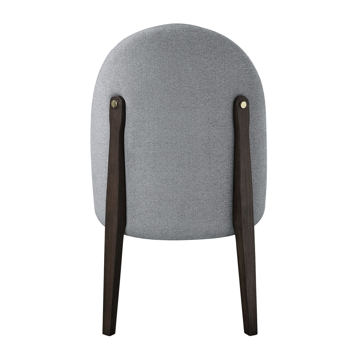 Clayten Gray Fabric and Espresso Finish Dining Chair (Set of 2)