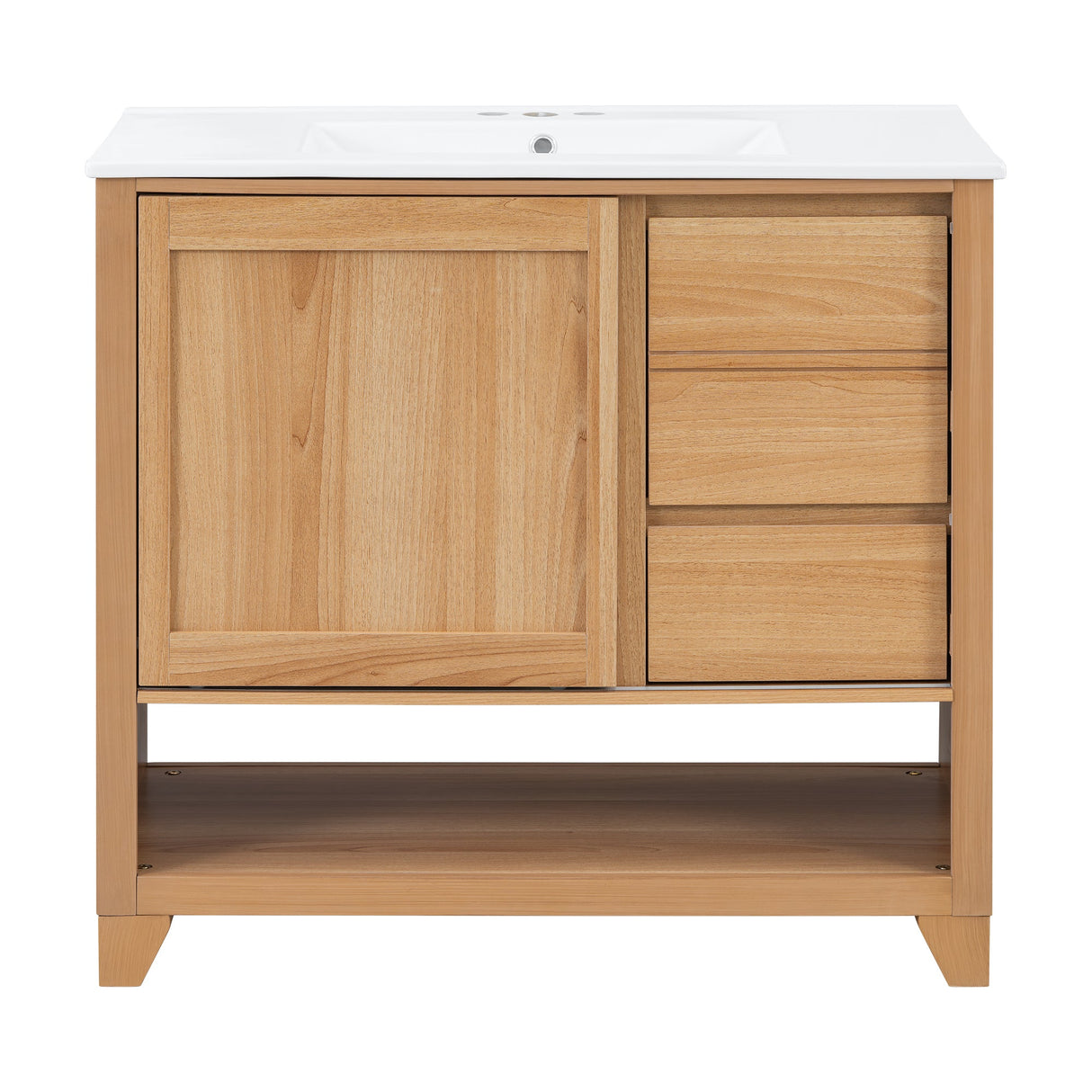 36" Bathroom Vanity with Ceramic Sink