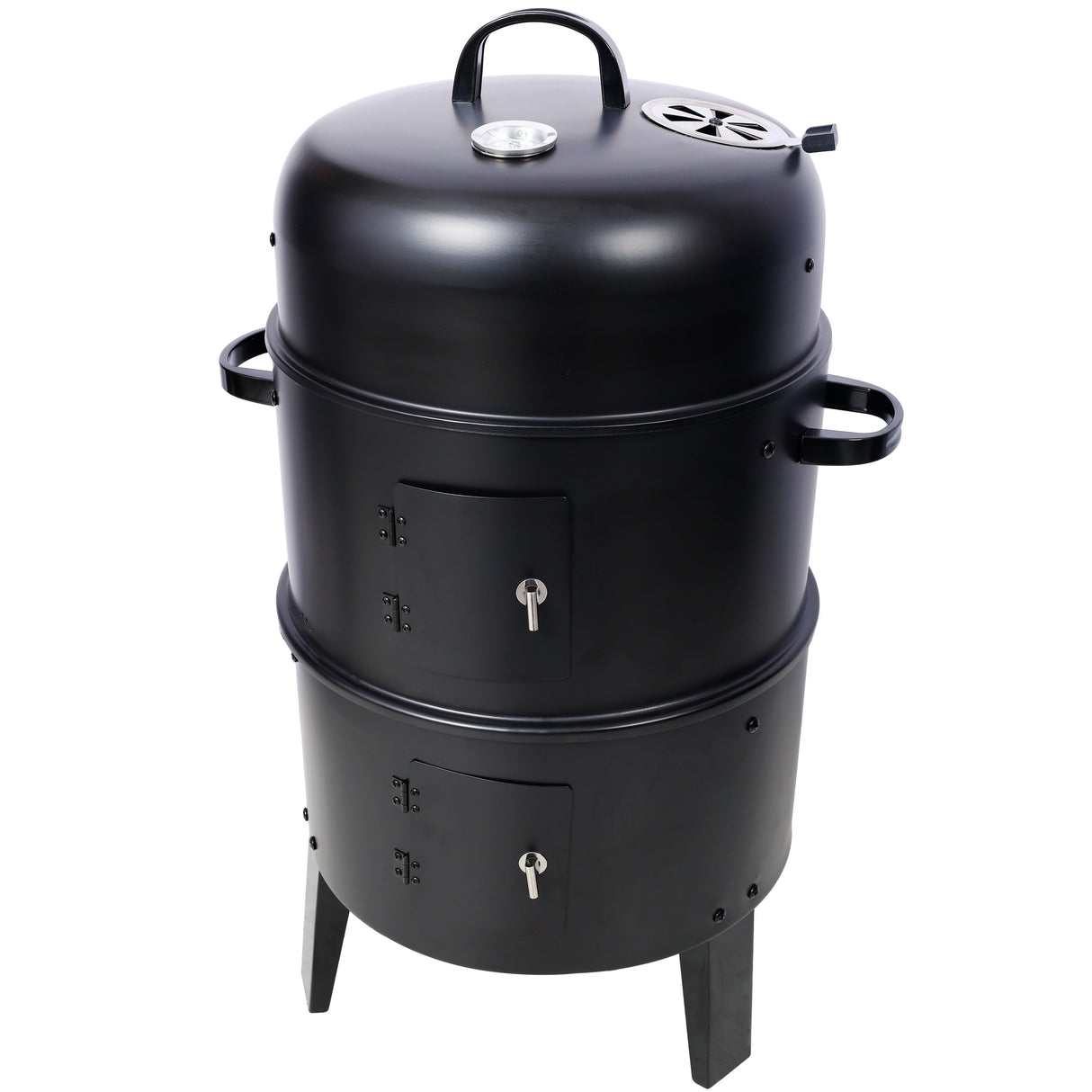 Charcoal Smoker Grill Wood Smoker Grills Outdoor Cooking 16 Inch Portable BBQ