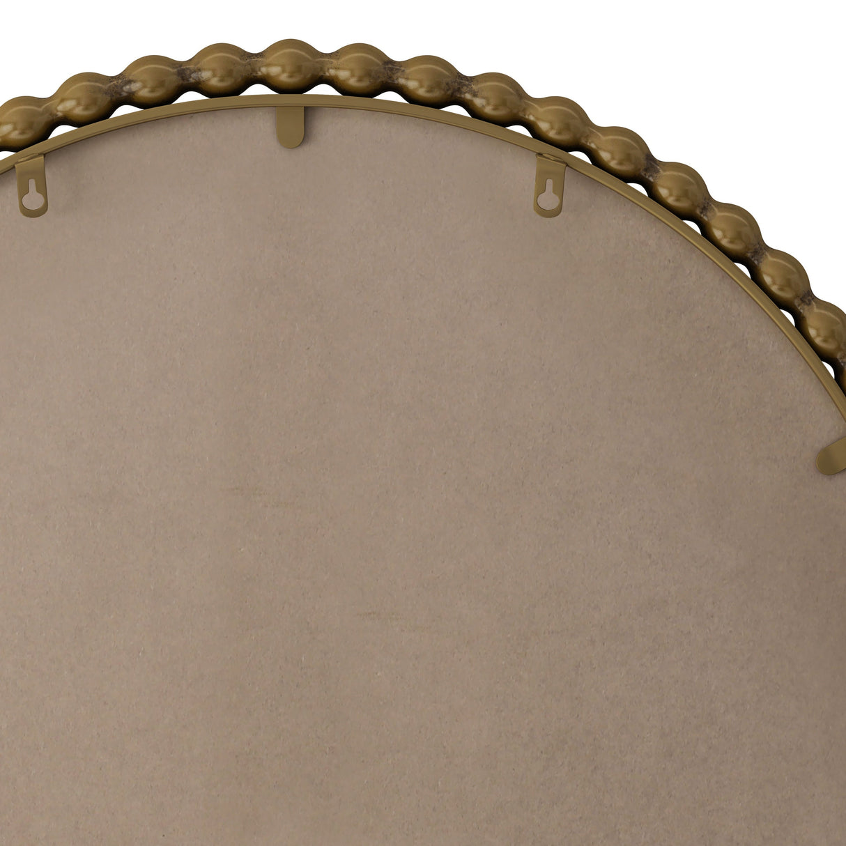 Vintage Iron Arch Wall Mirror in Gold