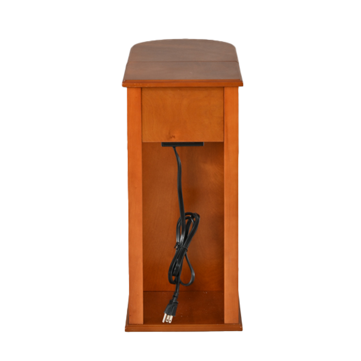 Modern End Table with Hidden Cup Holder Drawer
