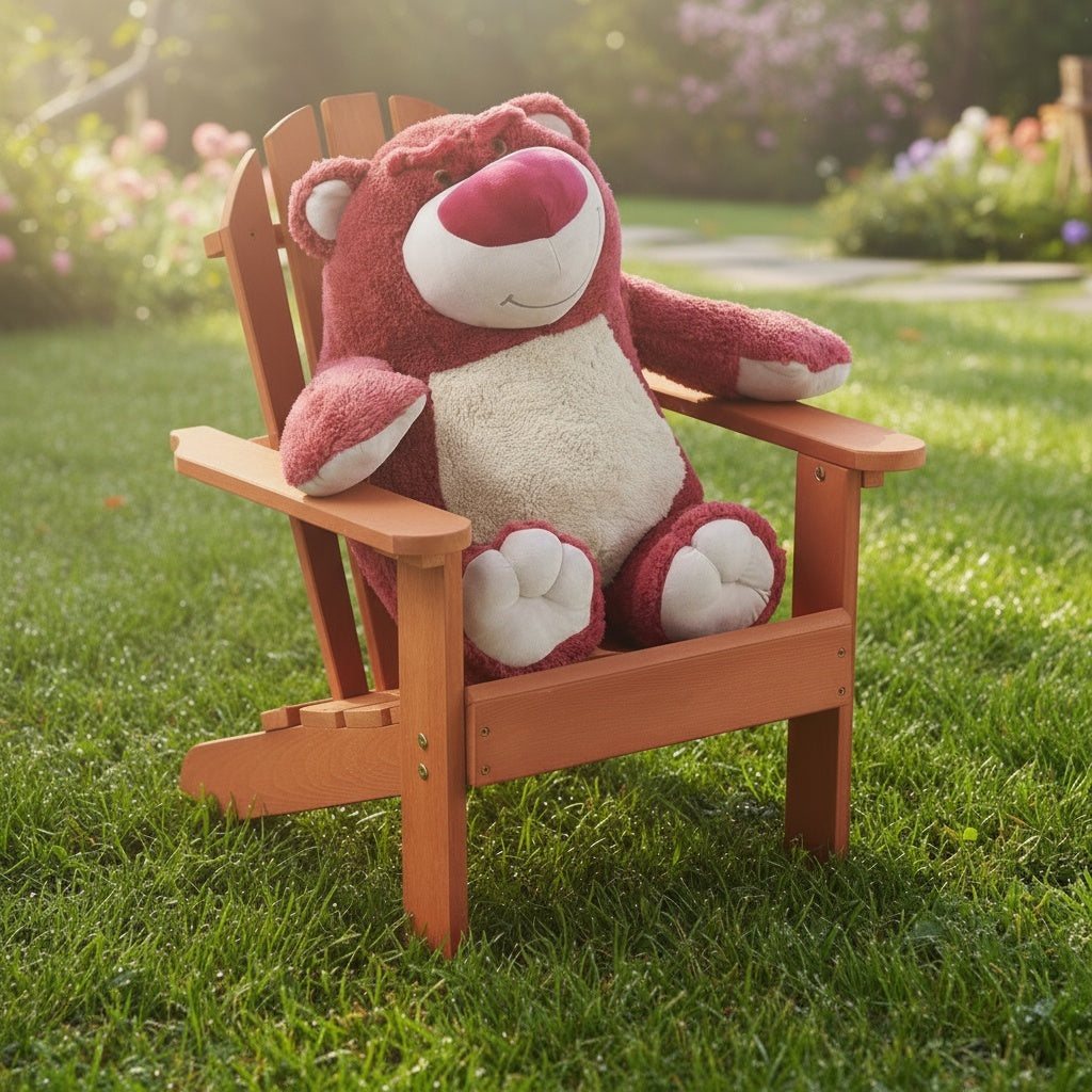 Wooden Kid's Adirondack Chair for Indoor and Outdoor Use