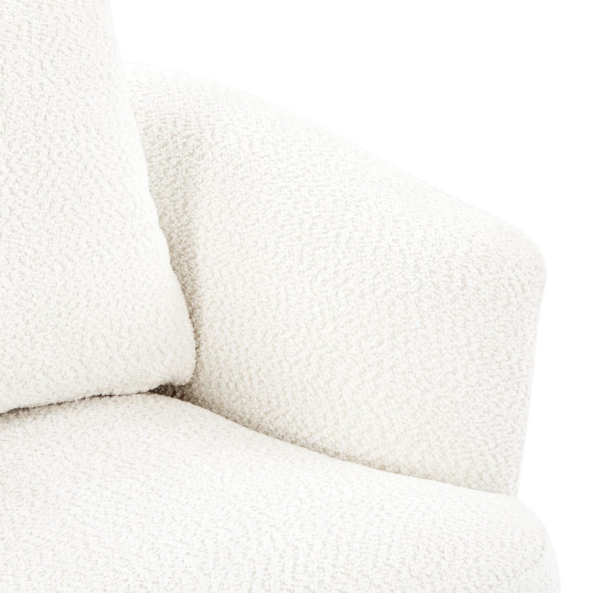 360° Swivel Barrel Sofa Chair With Throw Pillow, Upholstered Accent Chair