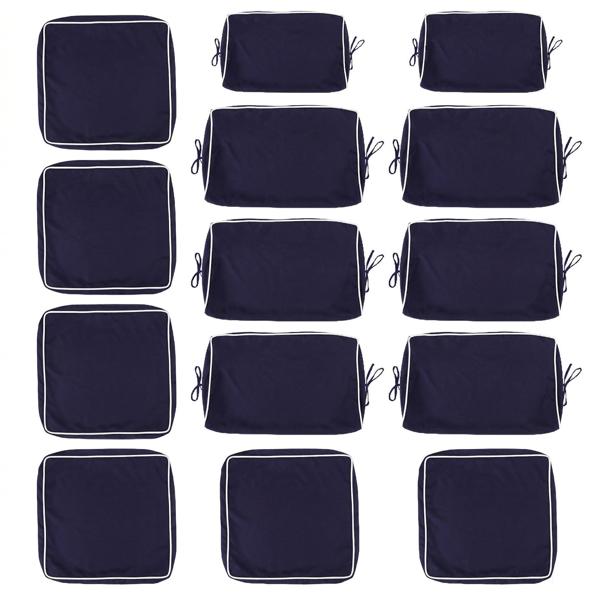 Cushion Covers for 7 Pcs Wicker Rattan Sectional Sofa