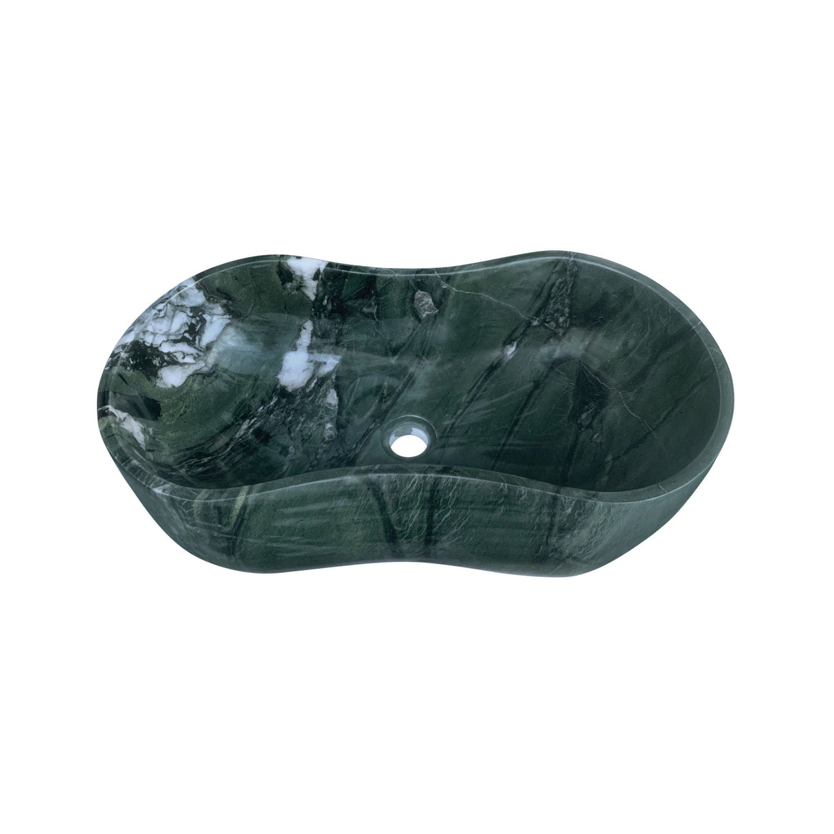 Bathroom Vessel Sink With Wavy Design