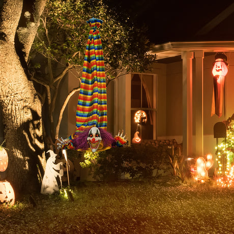 3.8'-Animated-Hanging-Clown-Skeleton-with-Motion-and-Sound-Activation-