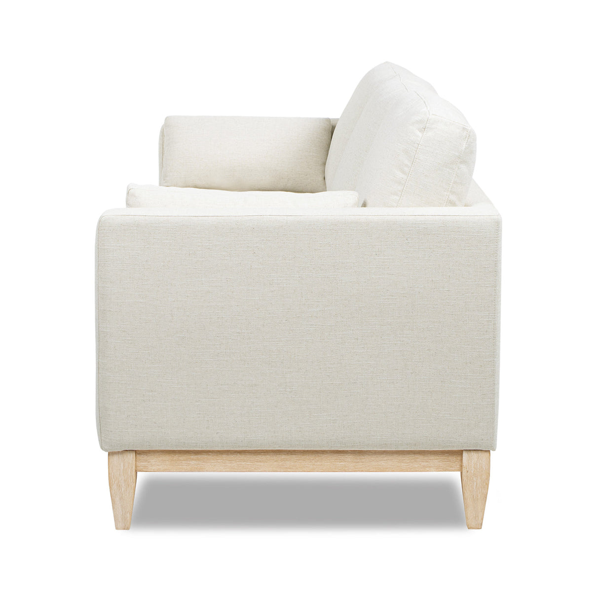 Knox 84' Modern Farmhouse Sofa, Flax White Linen
