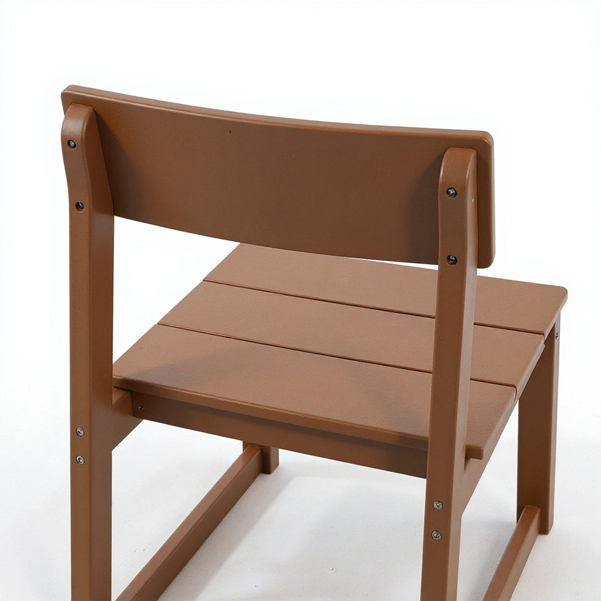 7-Piece Outdoor Dining Set with HDPE Patio Table & 6 Armless Chairs