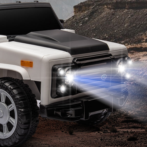 Electric Ride-On Car for Kids with Leather Seat and Four-Wheel Drive