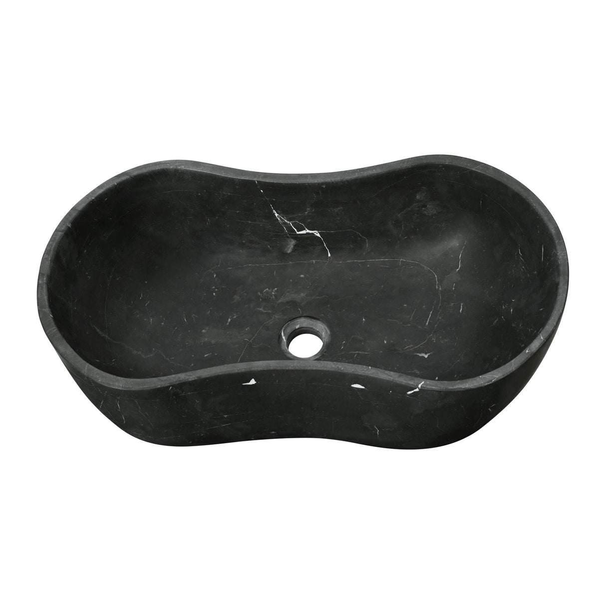 Bathroom Vessel Sink With Wavy Design