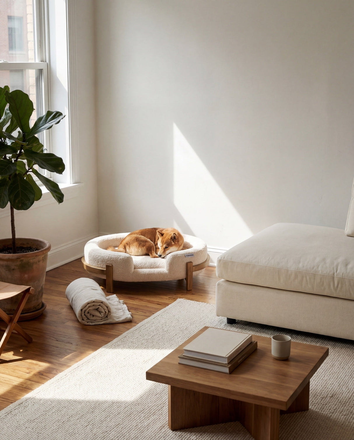 Calming Dog Bed Durable Fabric Pet Furniture