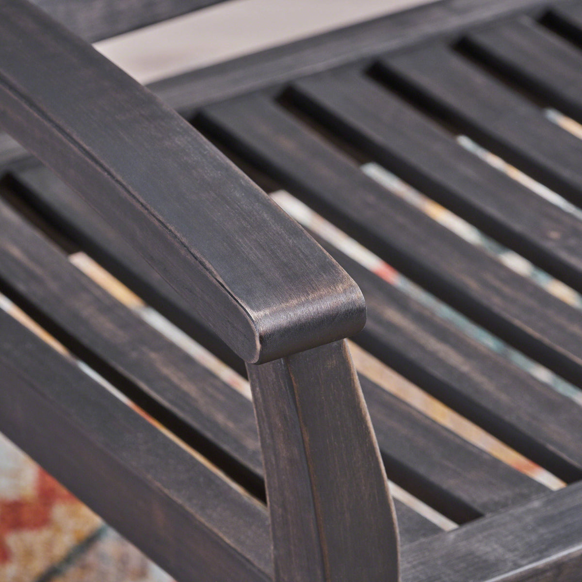 Baxter Rocking Loveseat - Dark Gray