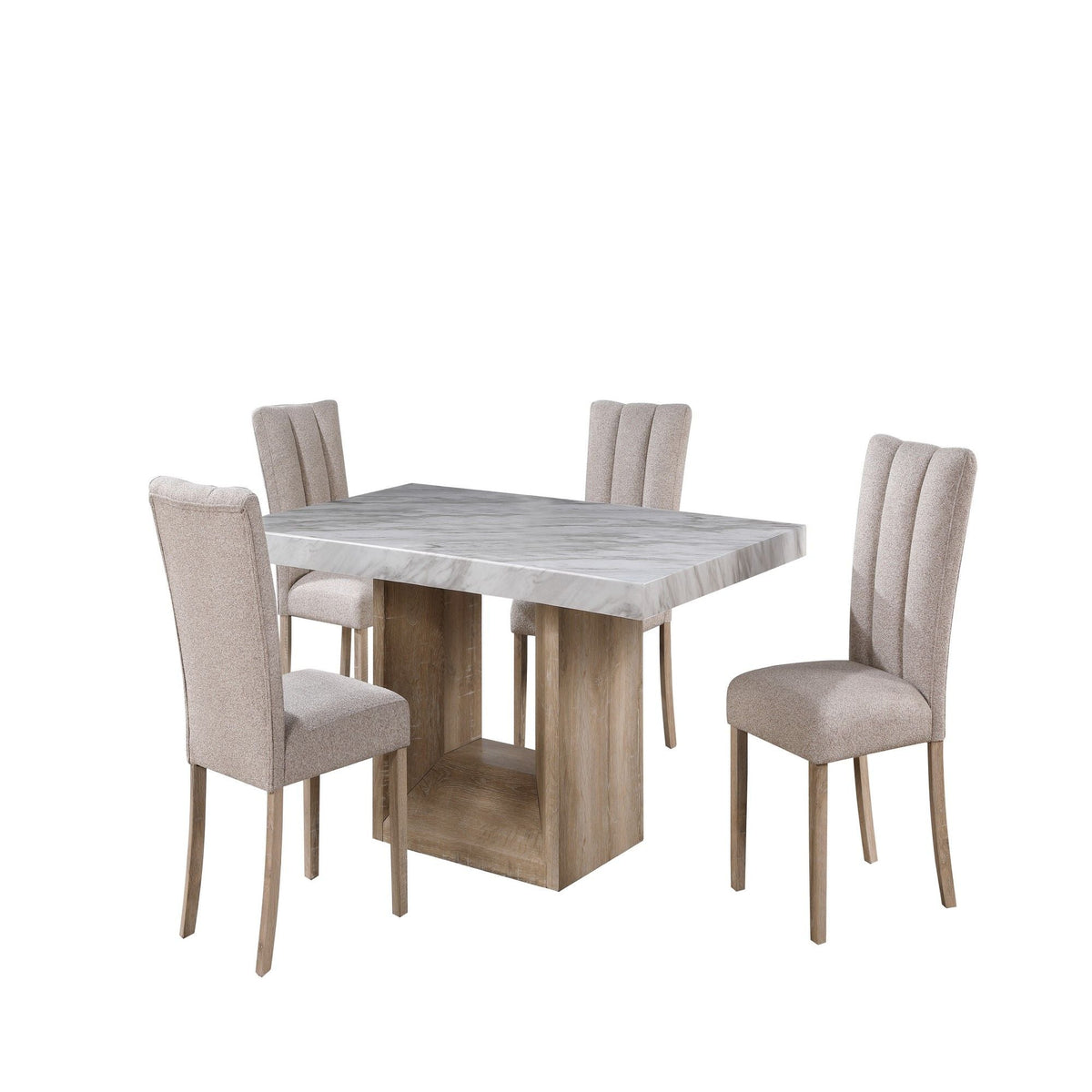 Sheena - 5 Pieces Dining Table Set With Chairs