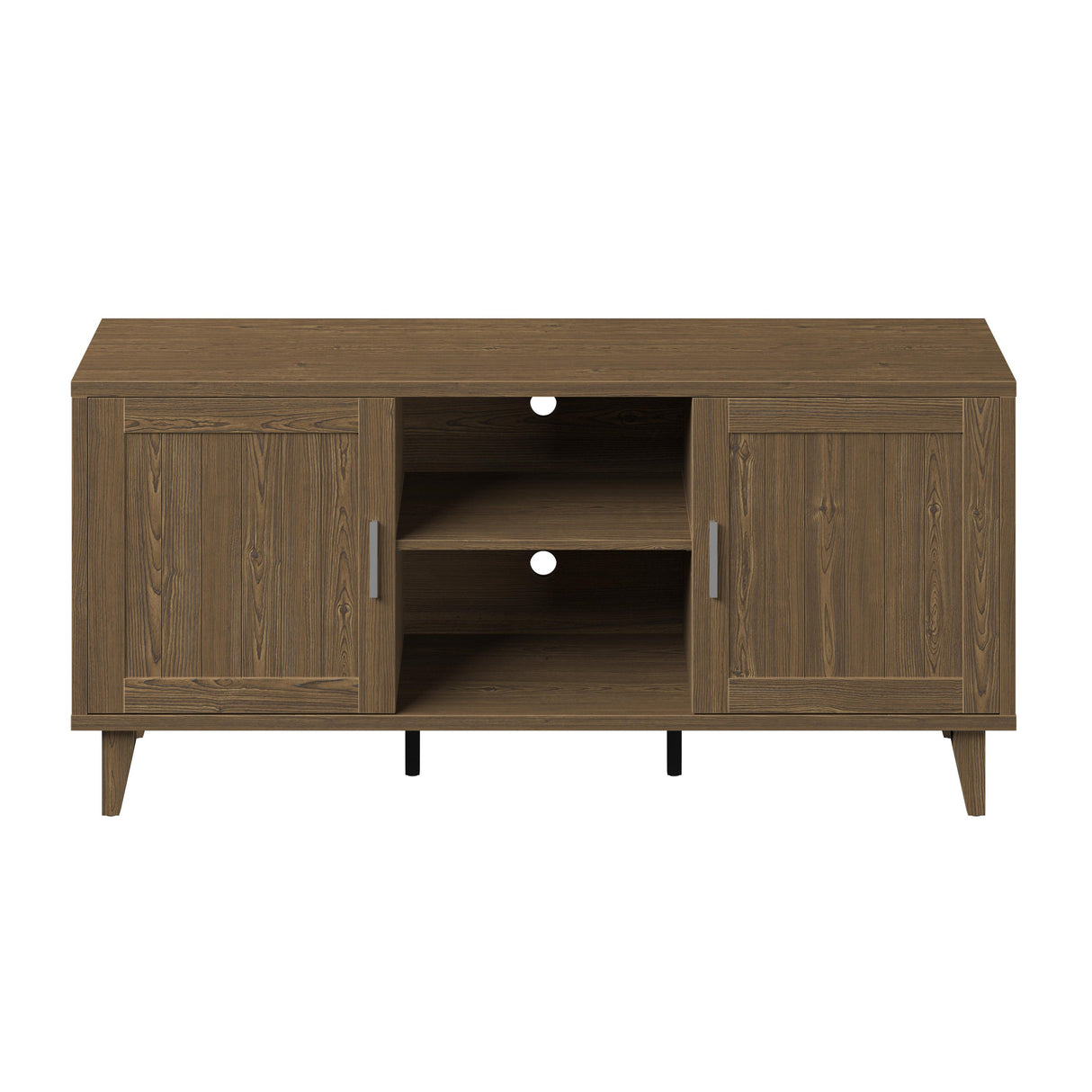 Modern 60 Inch TV Stand in Classic Walnut Finish