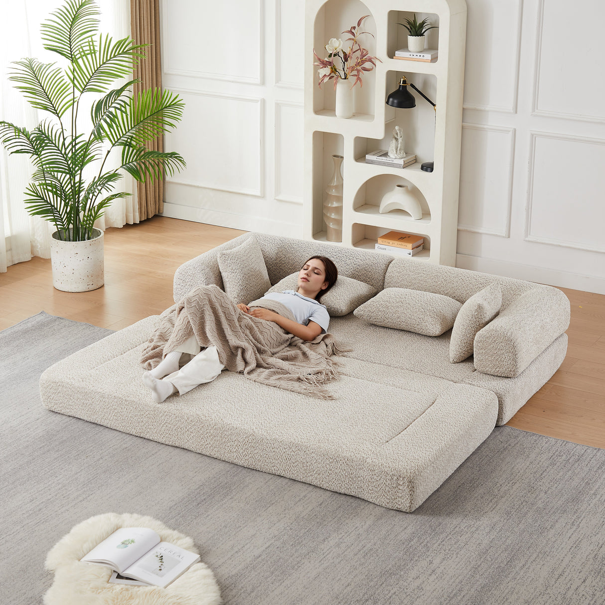 78.9-Inch Convertible Sleeper Sofa