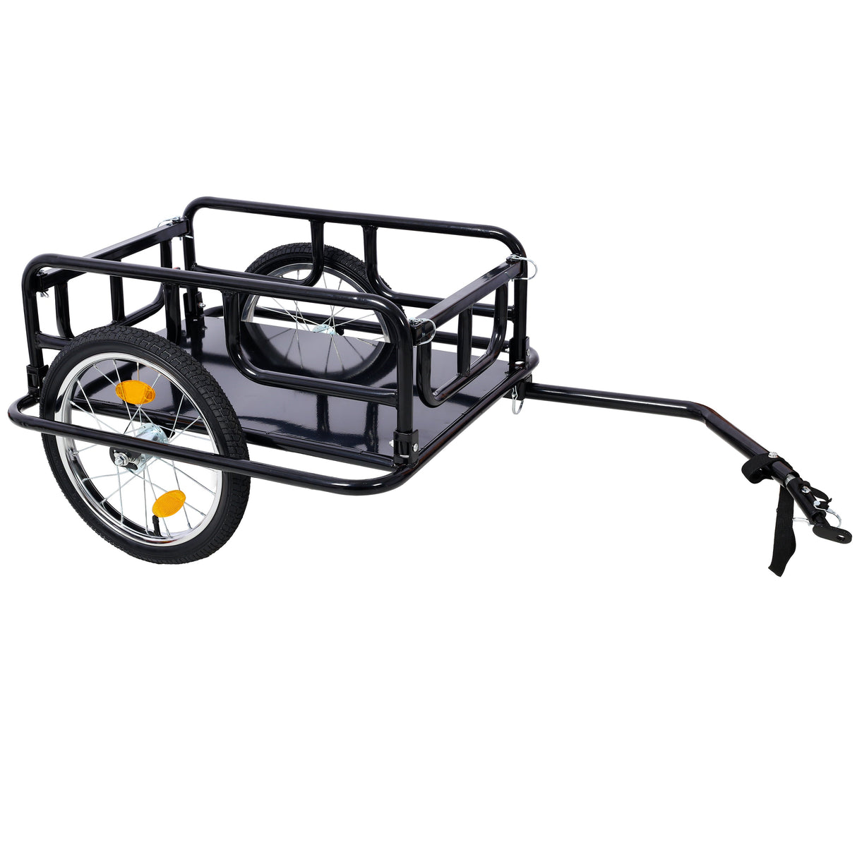 Foldable Bike Cargo Trailer with Universal Bike Hitch