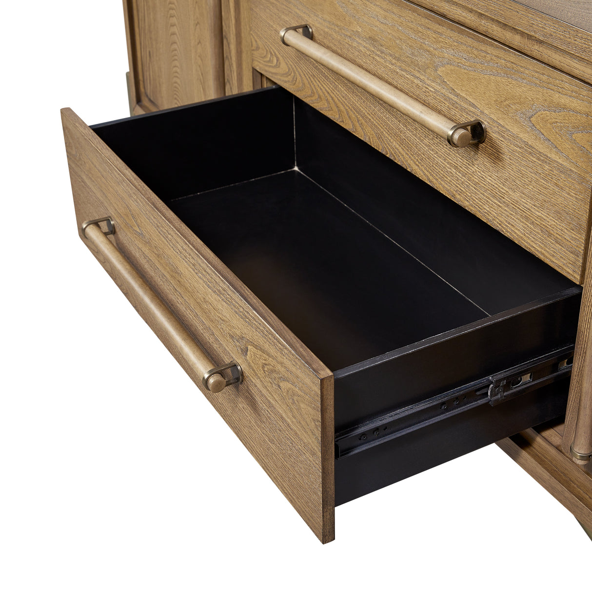 Sideboard with USB Charging Ports, 2 Drawers and 2 Doors