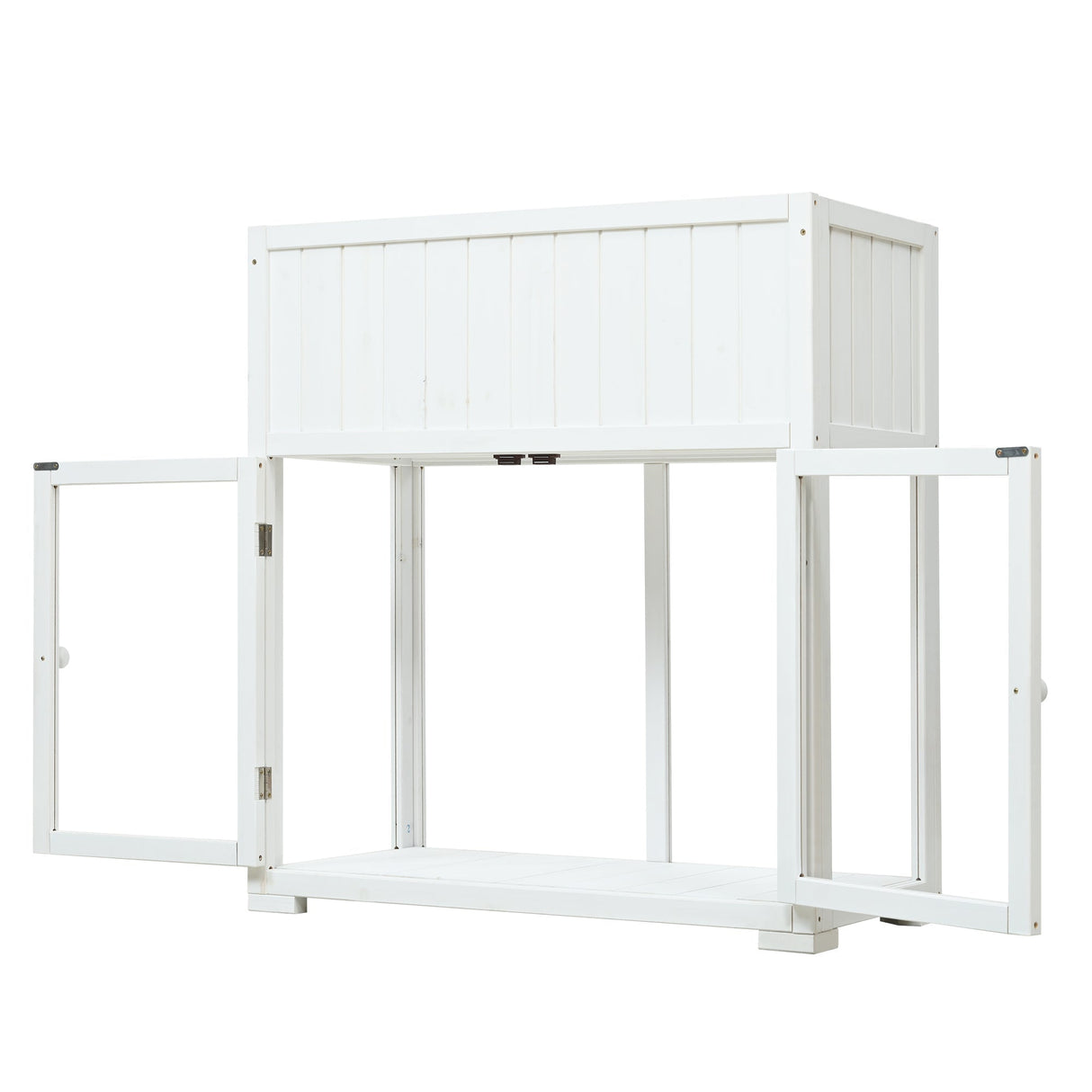 TOPMAX Patio Mini Wood Cold Frame Greenhouse