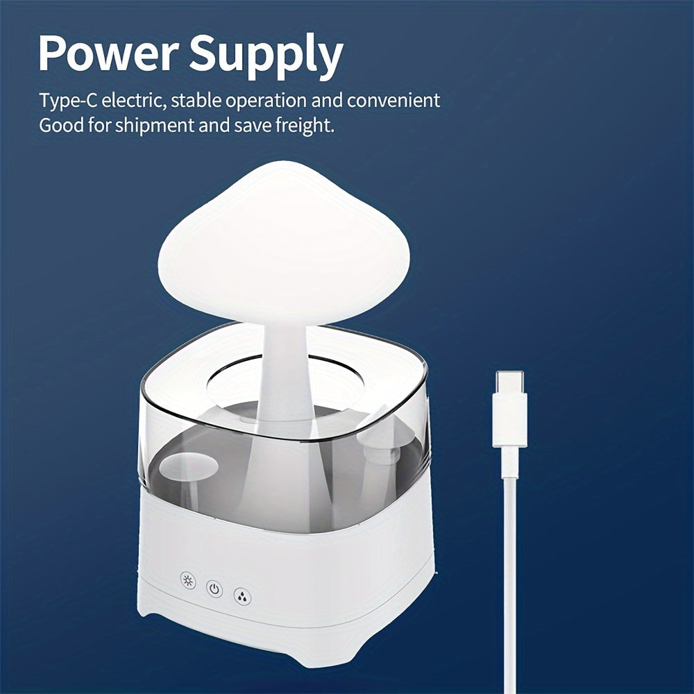 Rain Cloud Humidifier – 7-Color Aromatherapy Diffuser with Remote for Bedroom