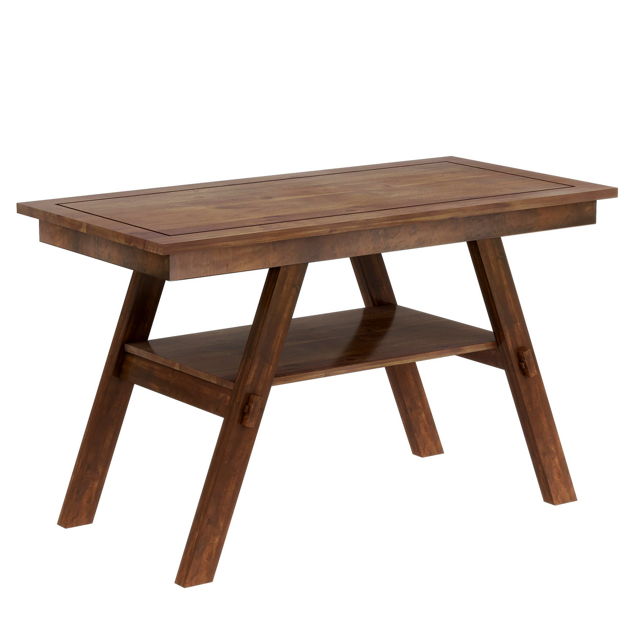 Charlie Walnut Farmhouse Counter Height 6-Piece Dining Set
