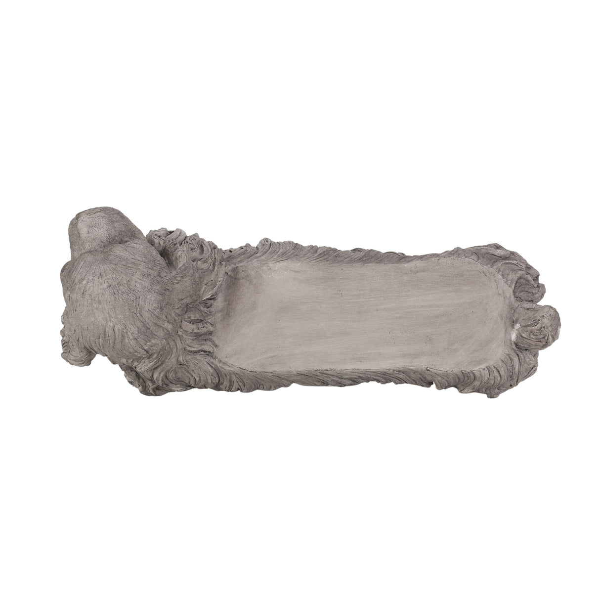 Charming Cocker Spaniel Dog Statue Bench Gray Magnesium Oxide 31.25'