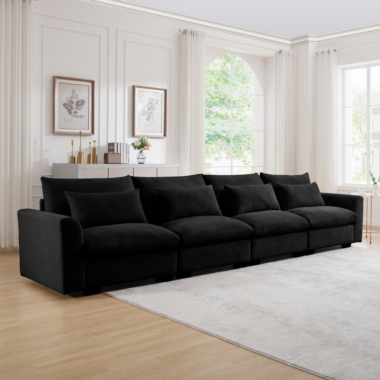 4 Seater Deep Seat Couches for Living Room