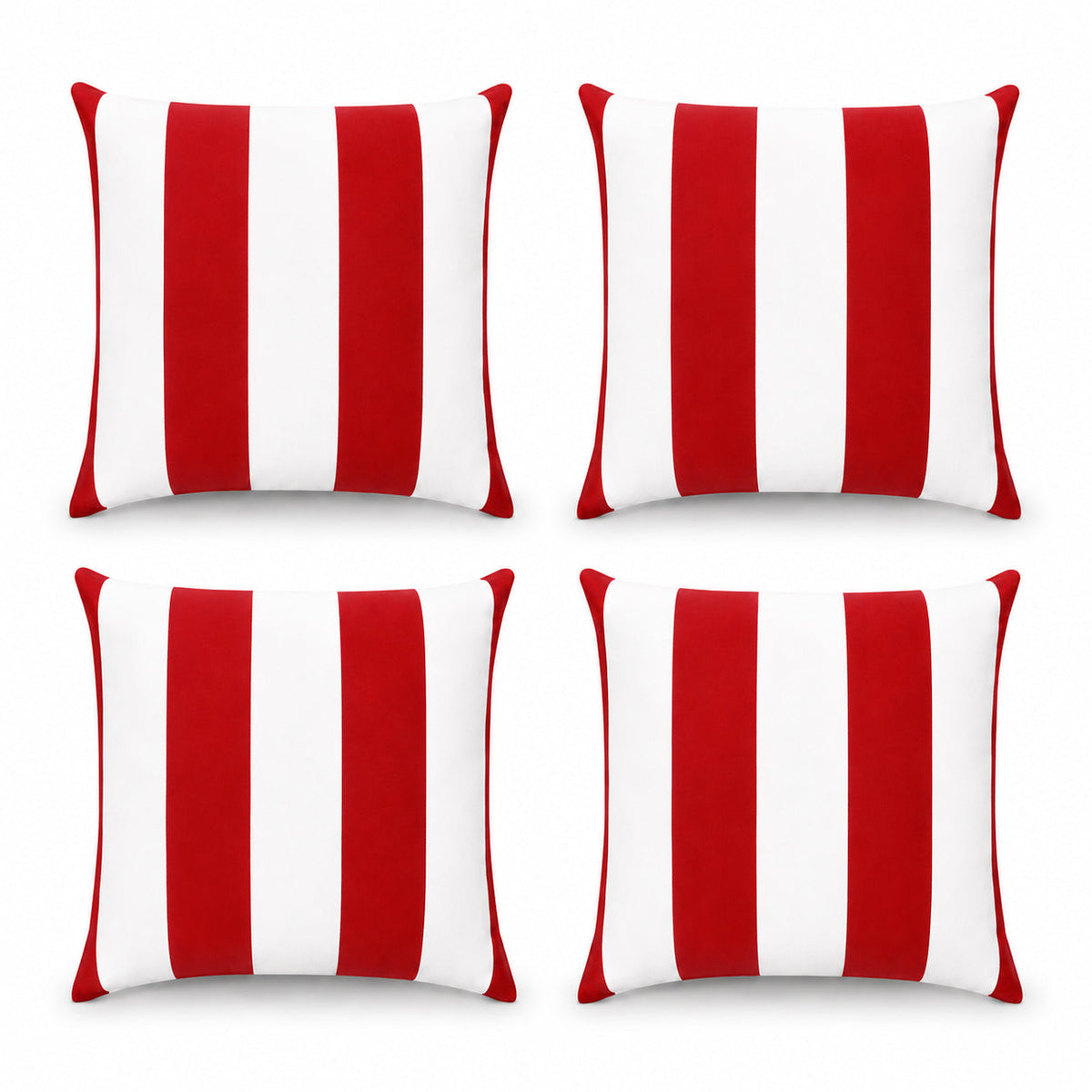 4 Pack Outdoor Lumbar Pillow Covers – Water-Repellent & Fade Resistant