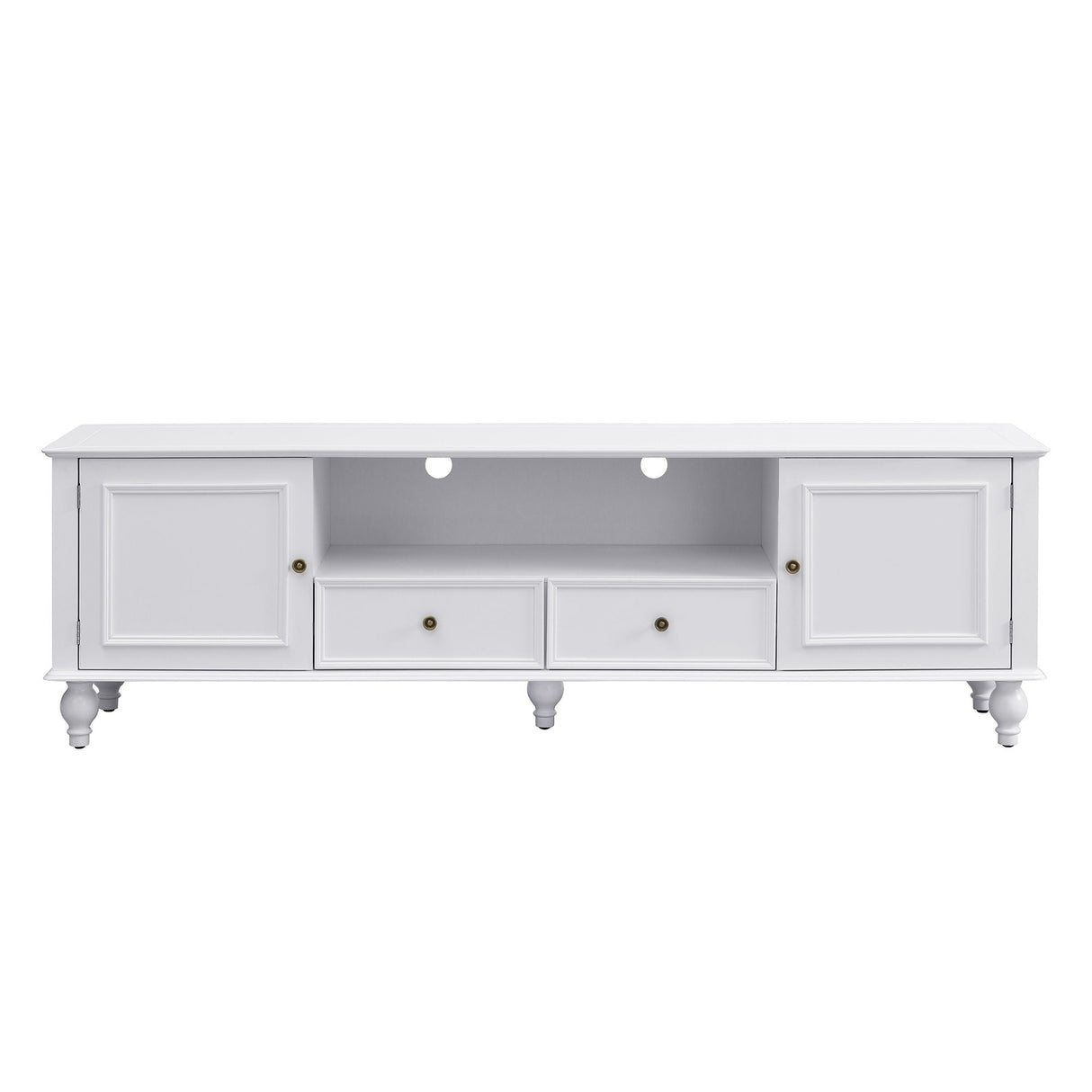 TV Stand for TVs Up to 80" with Open Compartment