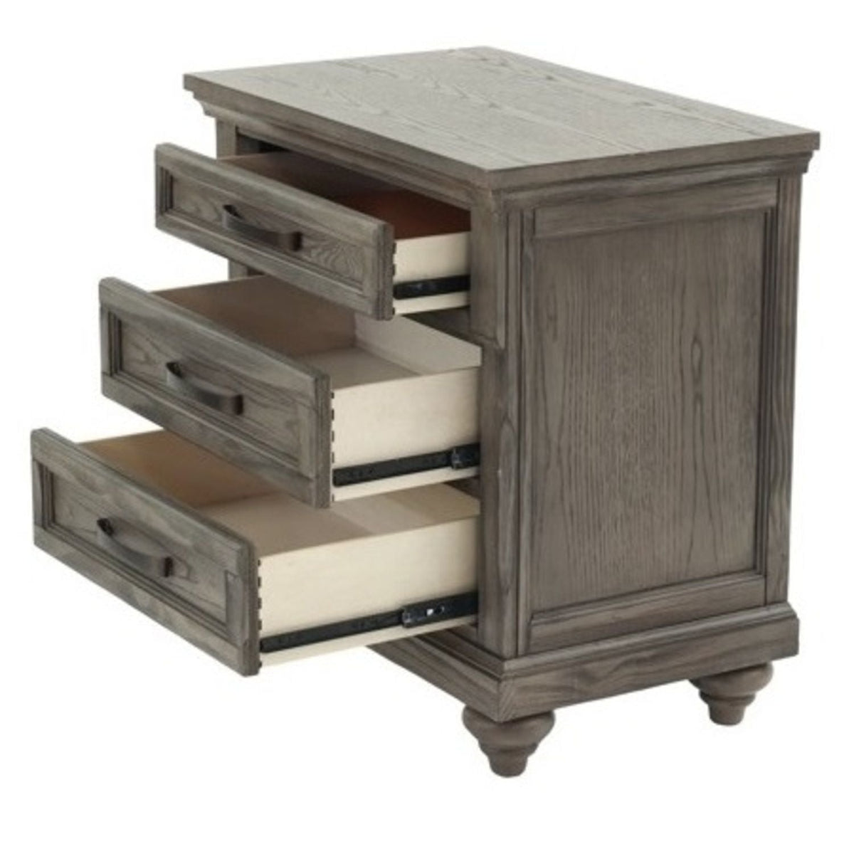 3 Piece Bedroom Set, Bed With 2 Nightstands