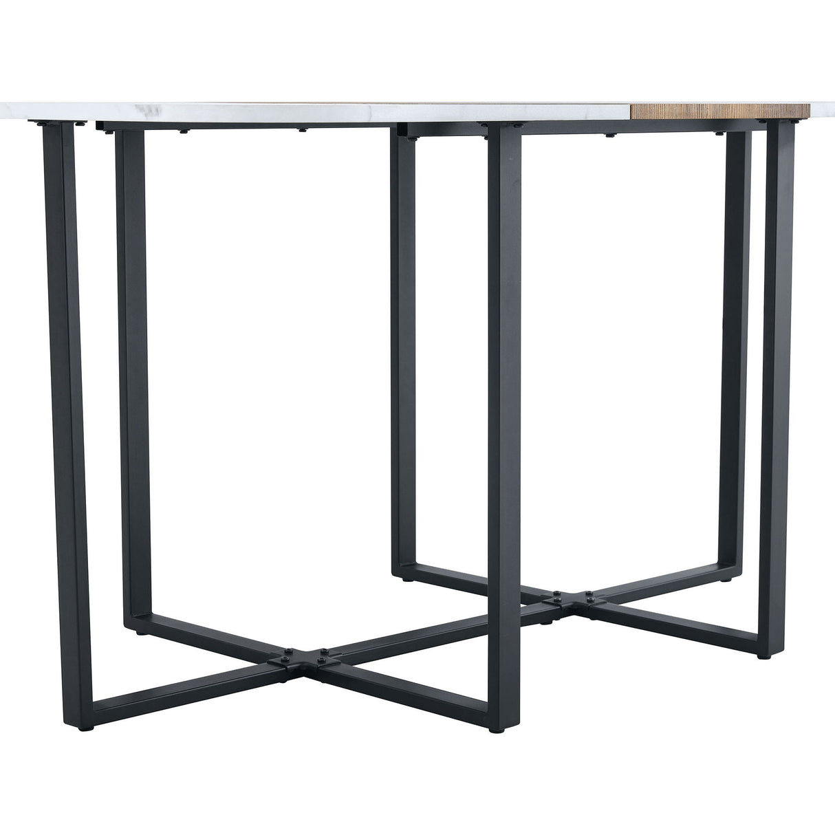 2 Tone Dining Table For Modern Minimalist And Industrial Styles