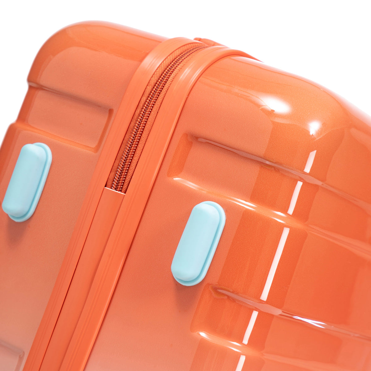 3-Piece Spinner Wheel Luggage Set with Silent Wheels - Blue Red