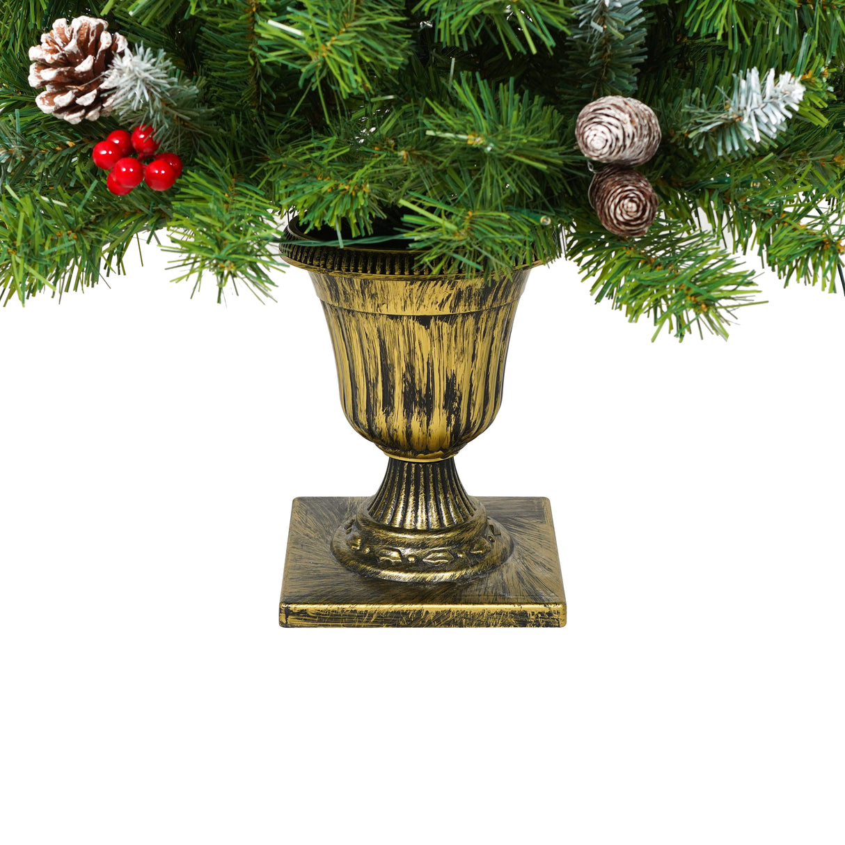 Pre-Lit Xmas Tree Artificial Christmas 3-Piece Set