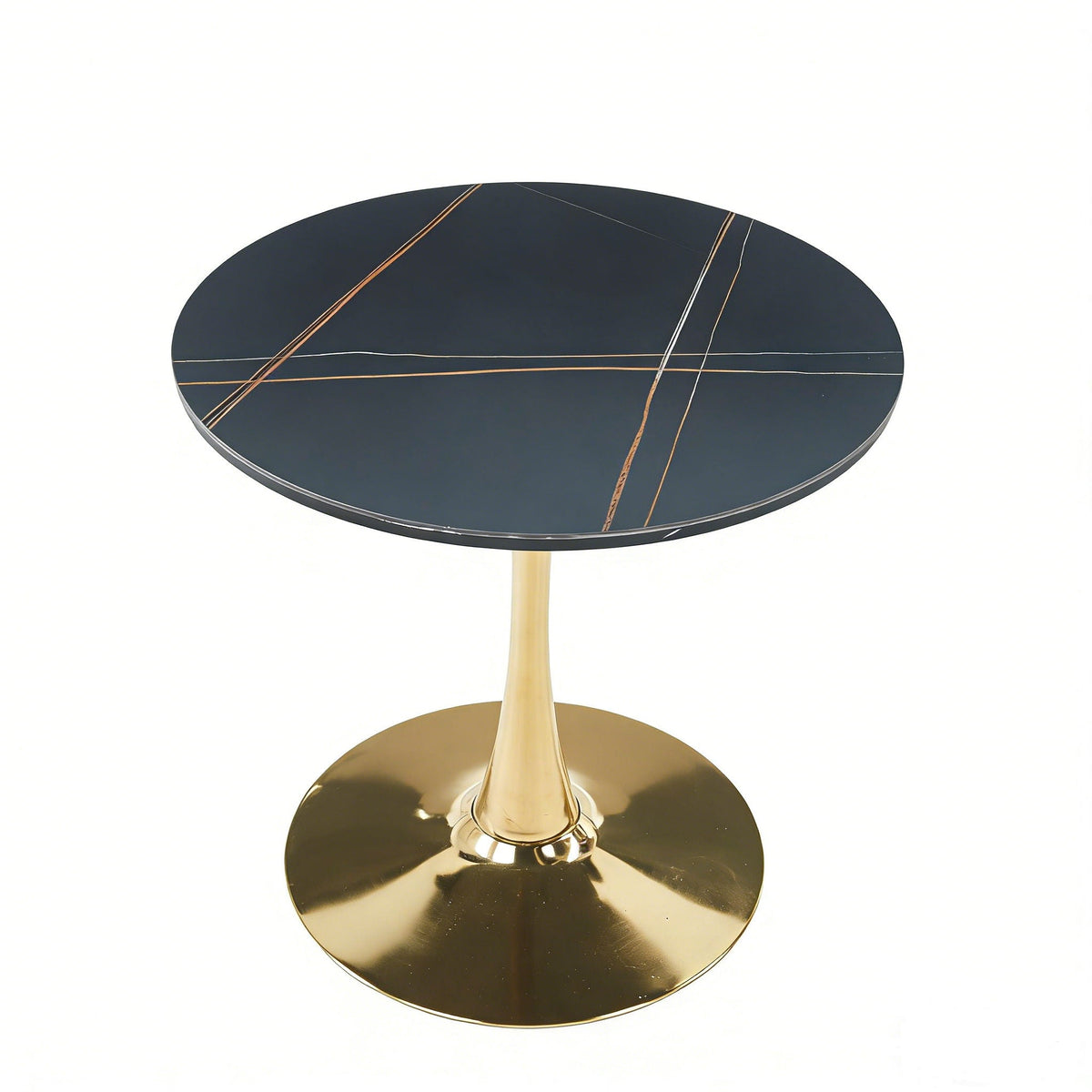 Mid-Century Tulip Dining Table with Round Top and Pedestal Base - Multiple Colors