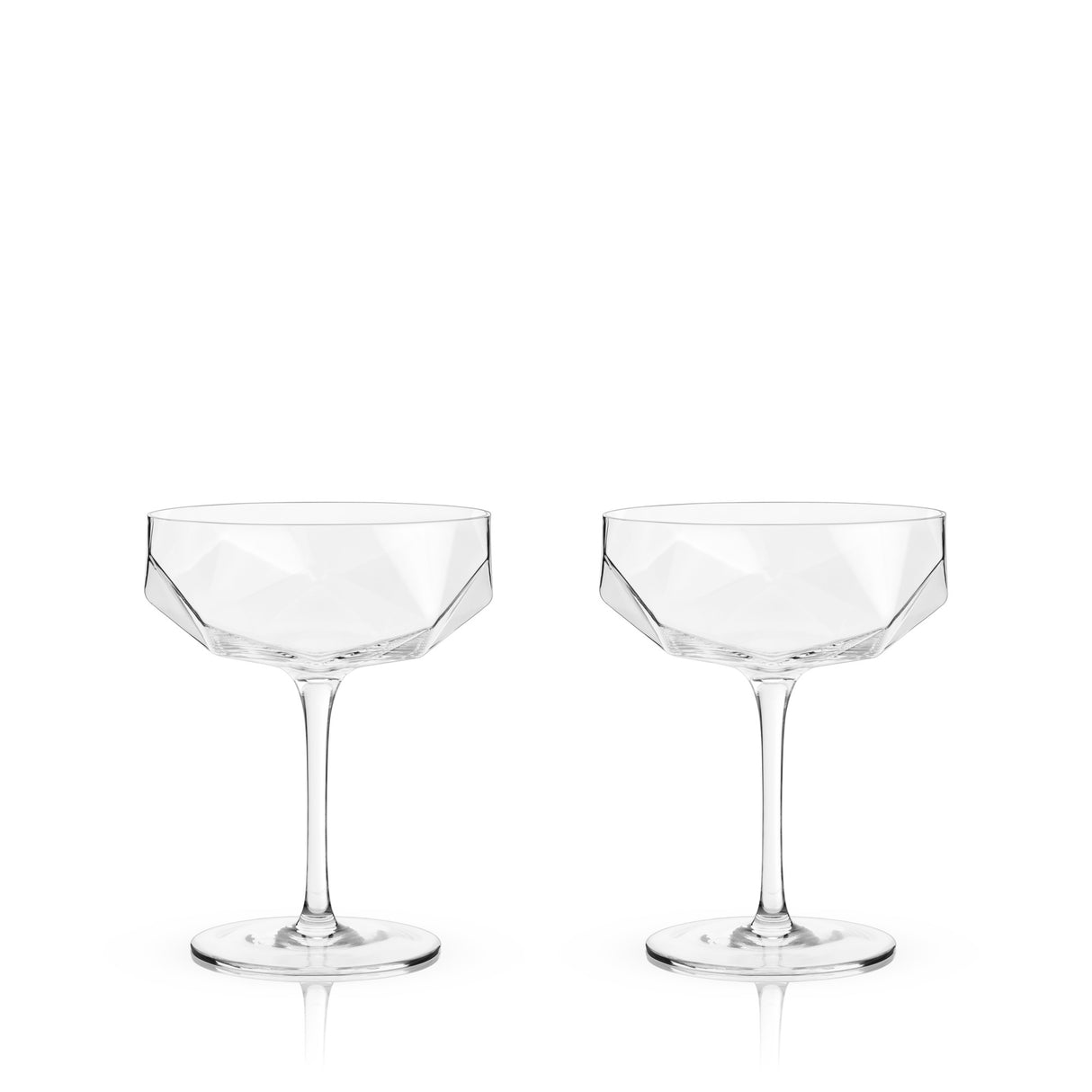Seneca Faceted Crystal Coupes Viski®
