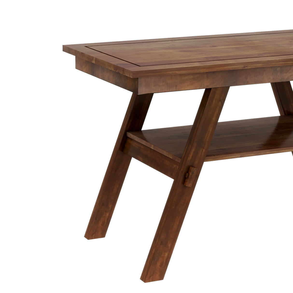 Charlie Walnut Farmhouse Counter Height 6-Piece Dining Set