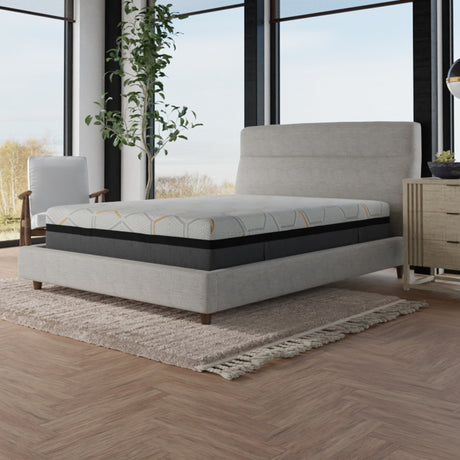 Hybrid-copper-gel-cooling-memory-foam-mattress-with-edge-support-and-air-ridge-foam-Mattresses