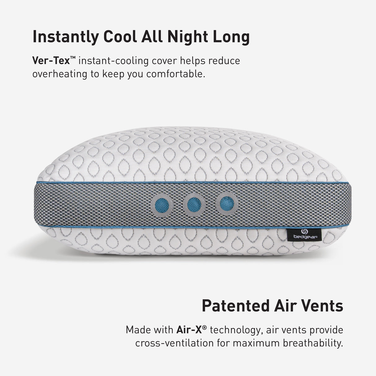 BedGear Frost Performance® Pillow, Size 2.0