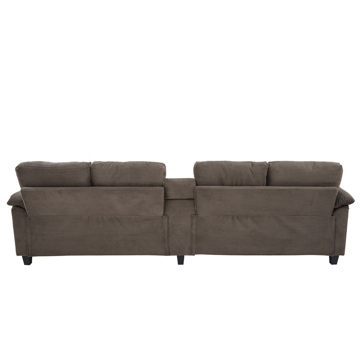 Modern U-Shaped Sectional Sofa With Storage Ottomans