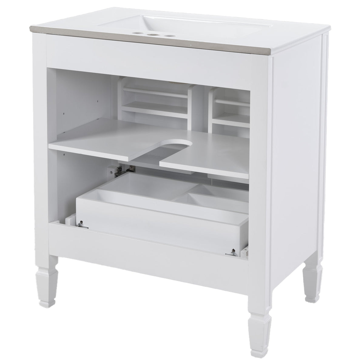 30" No Assembly Needed Vintage Bathroom Vanity