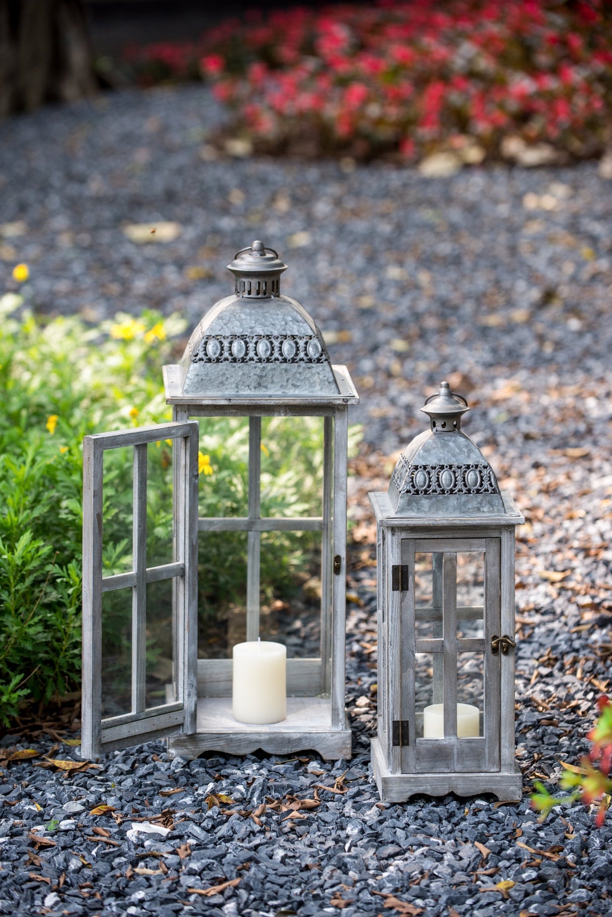 Wooden Candle Lantern Decorative, Hurricane Lantern Holder