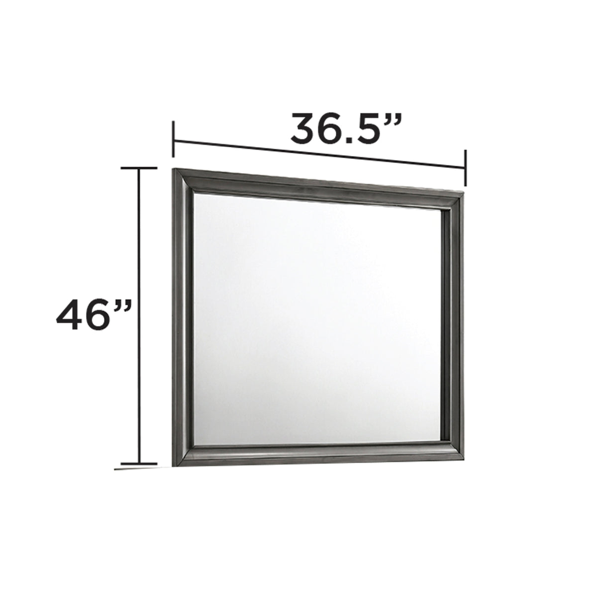 Traditional Queen 5 PC Storage Bedroom Set in Gray Wood