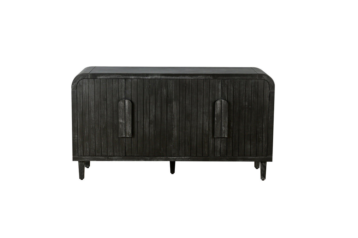 Amulette 4-Door Sideboard with Curved Edge and Adjustable Shelves