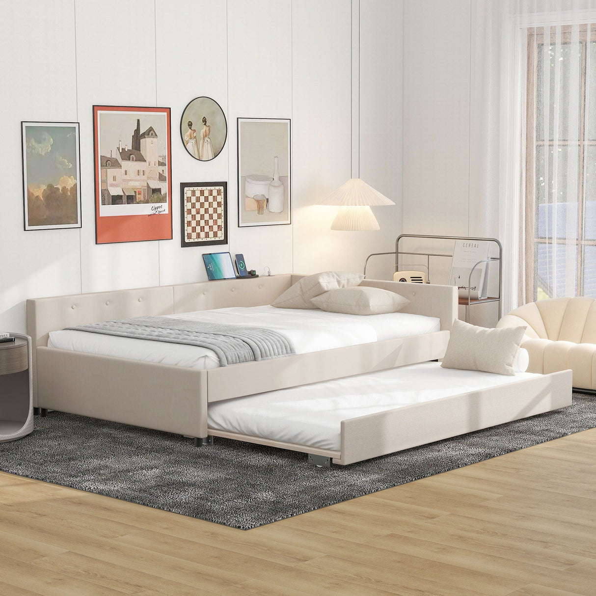 Platform Bed With USB Ports