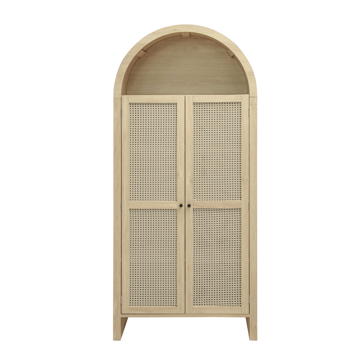 70.28' Tall Arched Kitchen Pantry, Arched Storage Display Cabinet