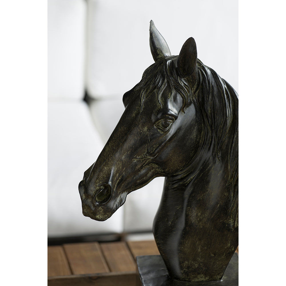 13x5.7x15.8 Equine Sculpture on Base