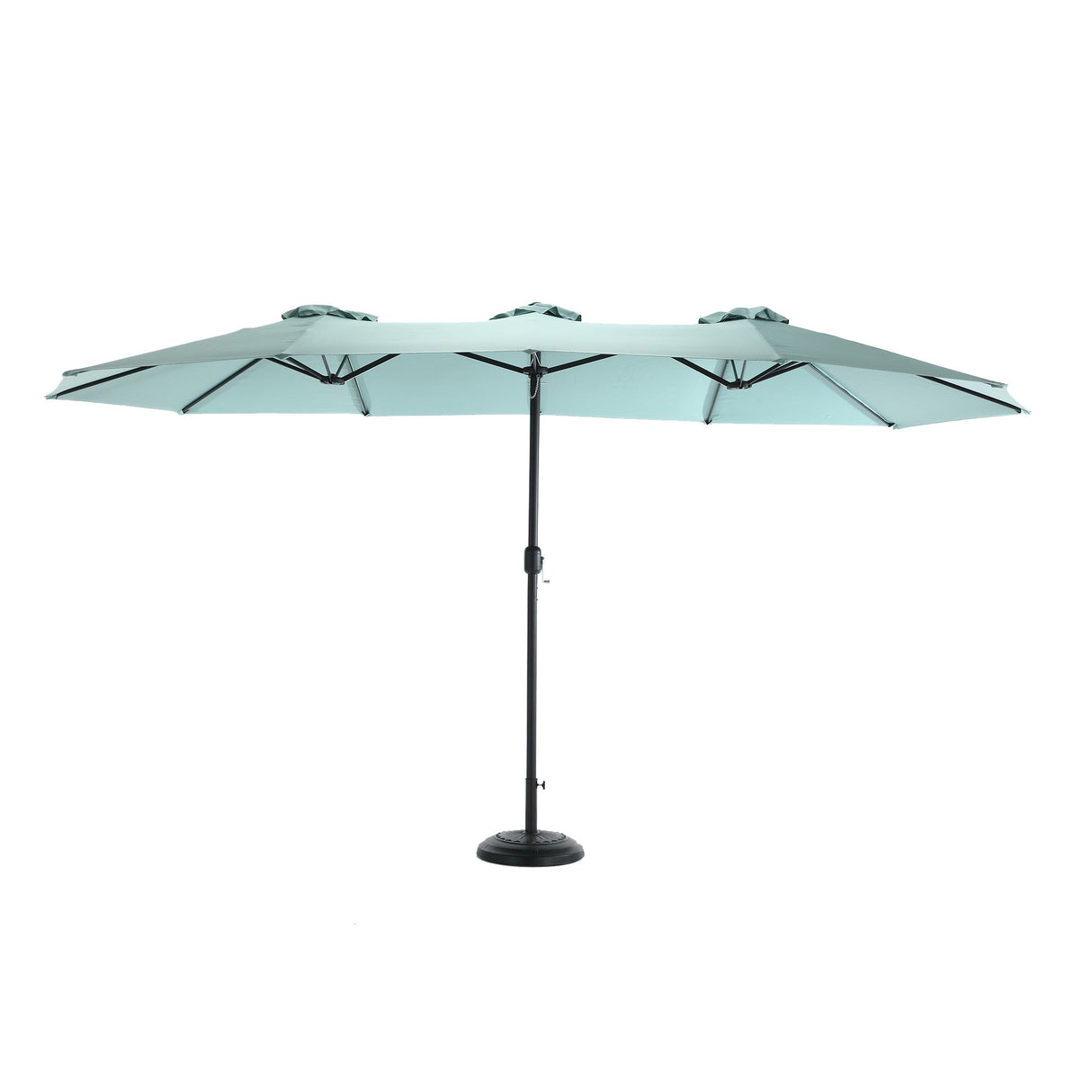 14.8 Ft Double Sided Outdoor Umbrella Rectangular Large Light Green