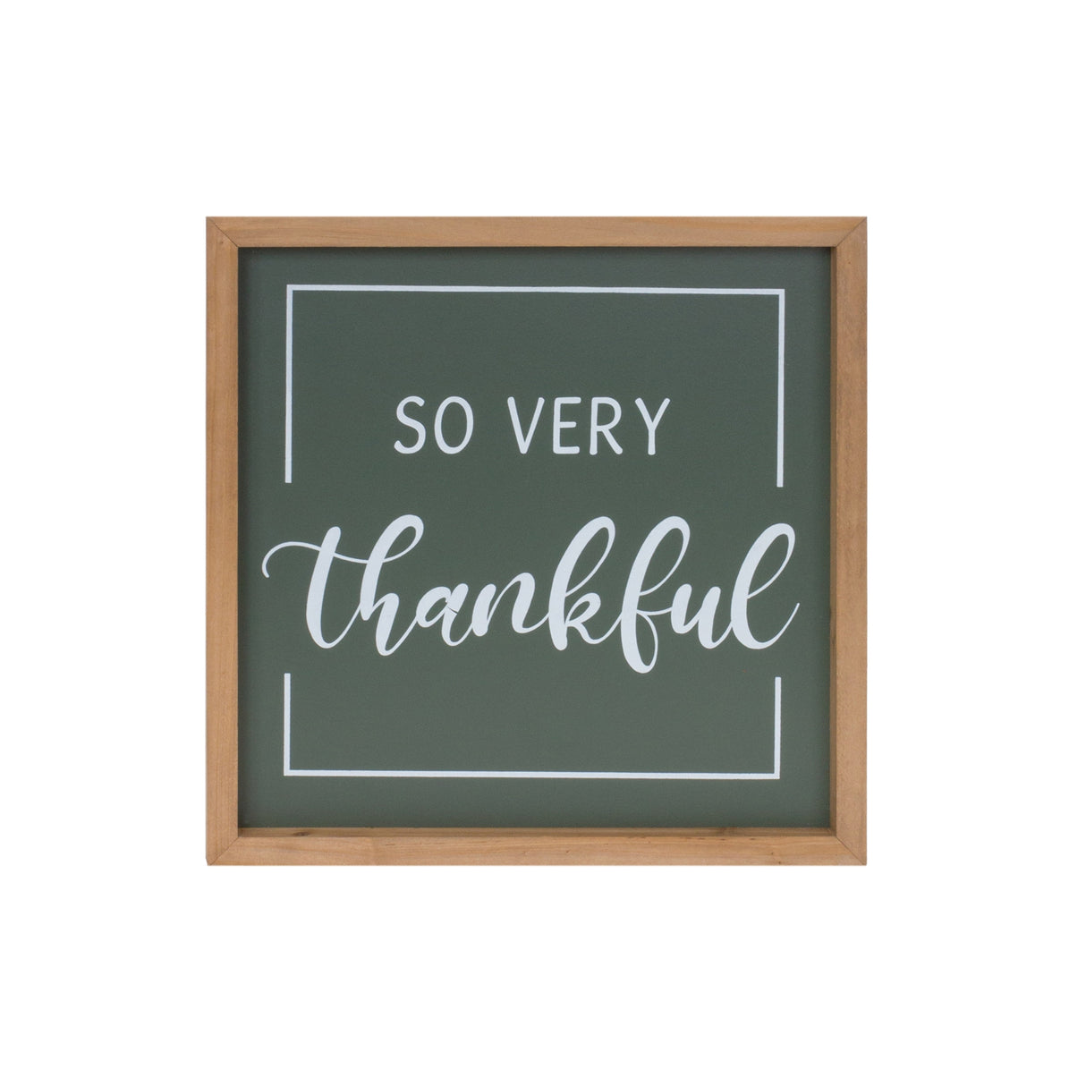 Gather and Thankful Sentiment Sign (Set of 2)