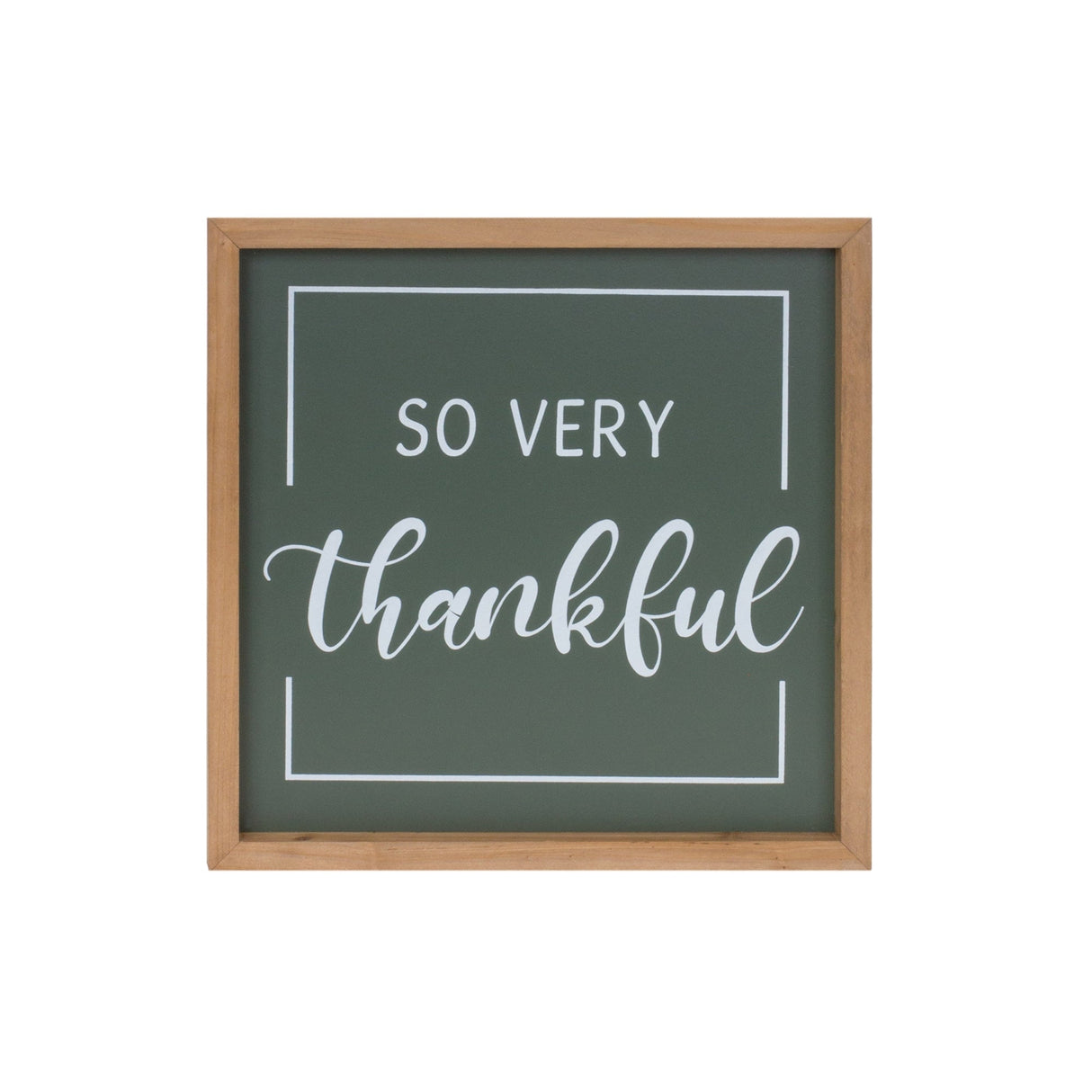 Gather and Thankful Sentiment Sign (Set of 2)